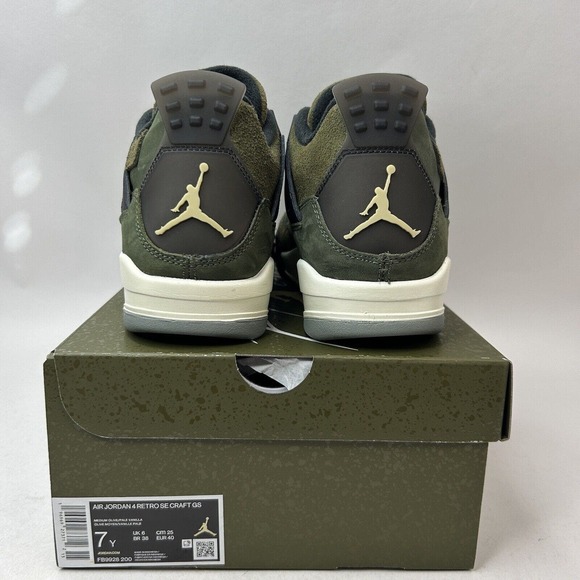 Nike Shoes Air Jordan Retro 4 SE Craft “Medium Olive” 2024 - Picture 4 of 5